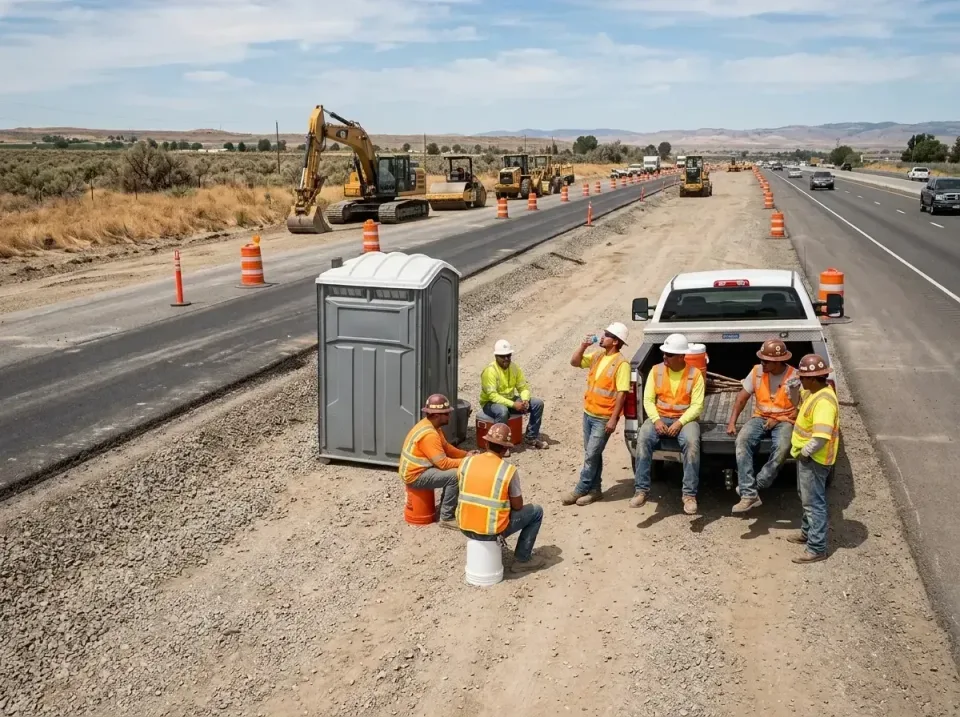 highway-road-construction-crew-007 — frequently asked questions, Porta Potty and Restroom Rentals in Chase City, VA